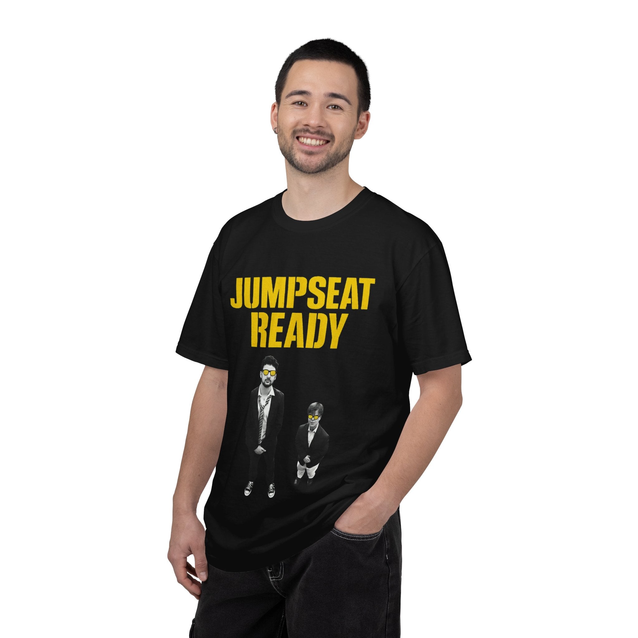 Jumpseat Ready T‑Shirt — Band Tour Tee with 'Replace Face' Tracklist