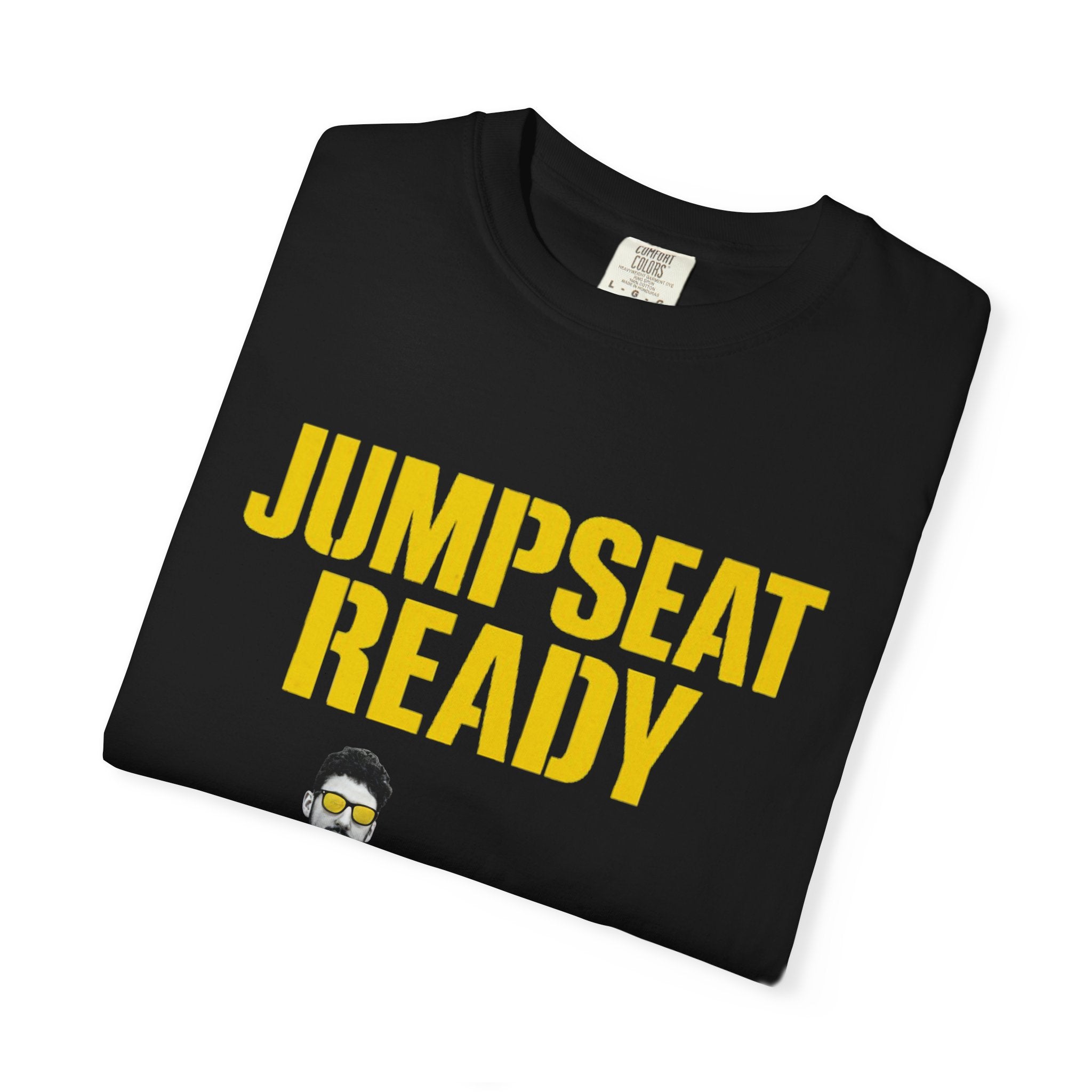 Jumpseat Ready T‑Shirt — Band Tour Tee with 'Replace Face' Tracklist